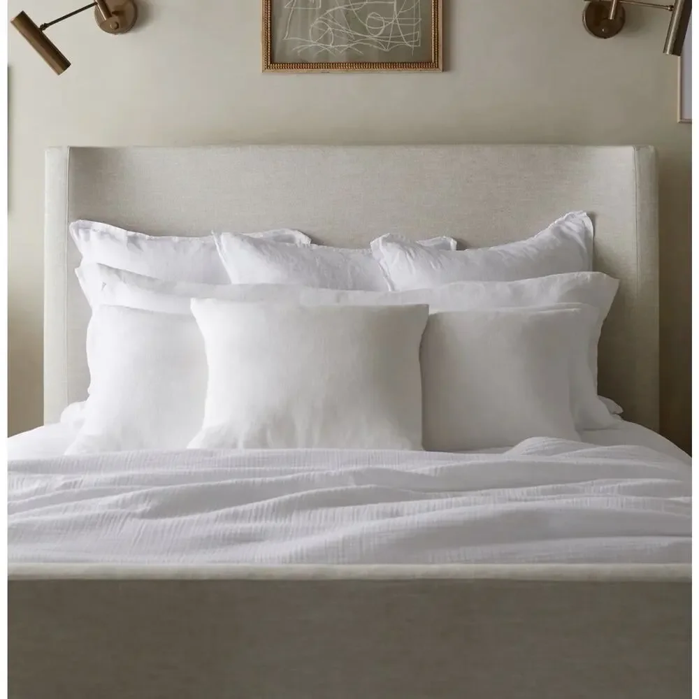 Parachute 100% Linen Euro Sham 26 X26 White NEW $79
